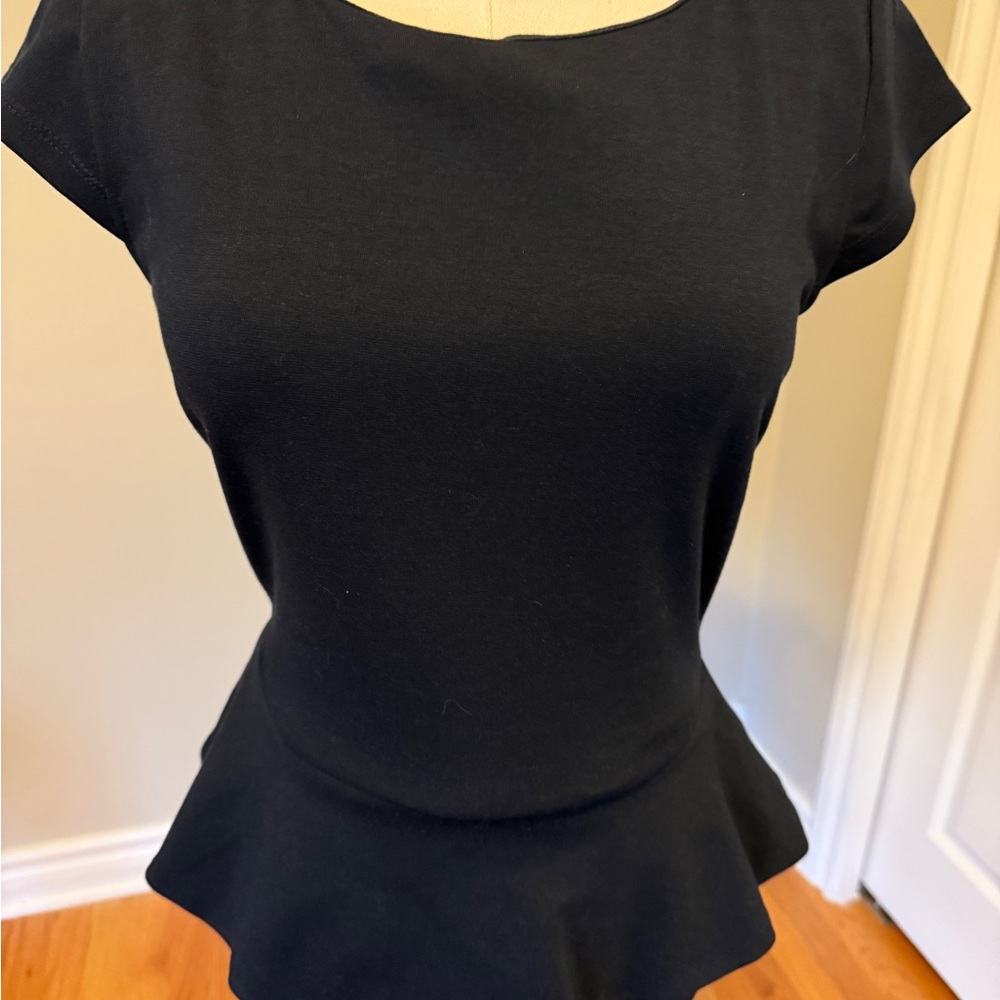 The Letter Classic Black Short Sleeve Top
